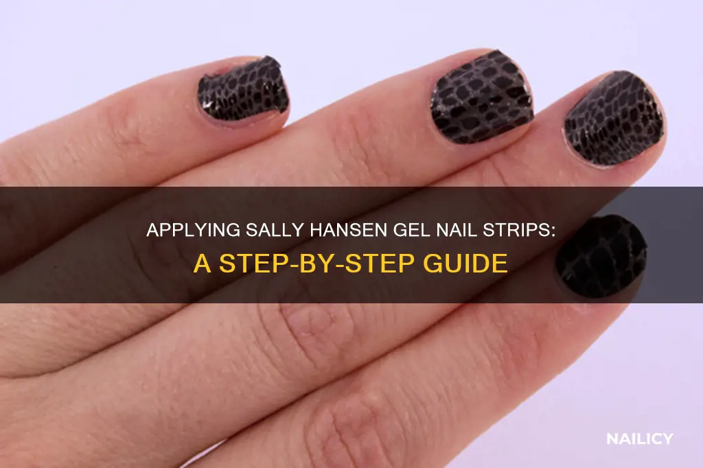 how to apply sally hansen gel nail strips
