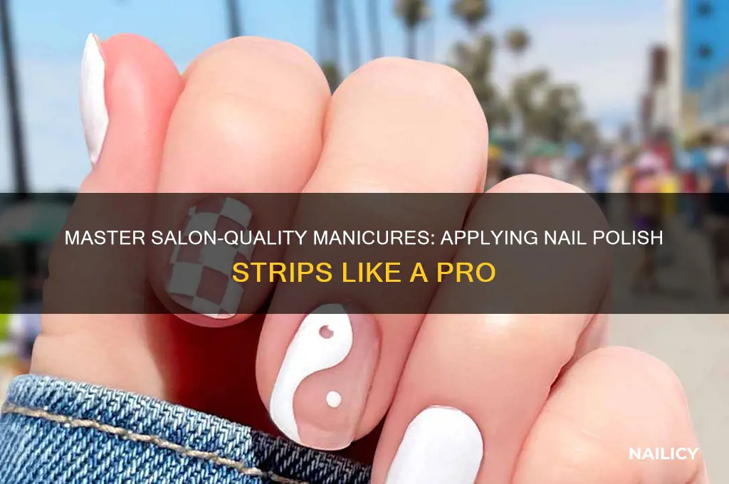 how to apply salon effects nail polish strips