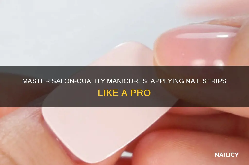 how to apply salon effects nail strips