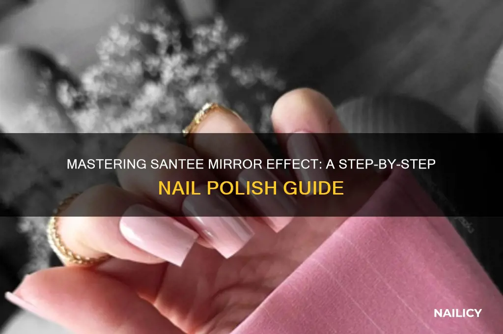 how to apply santee mirror effect nail polish