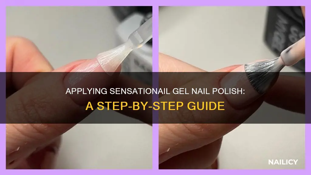 how to apply sensationail gel nail polish