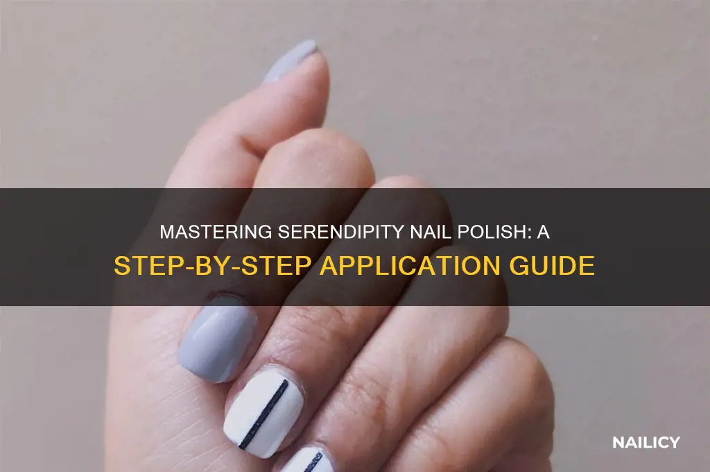 how to apply serendipity nail polish