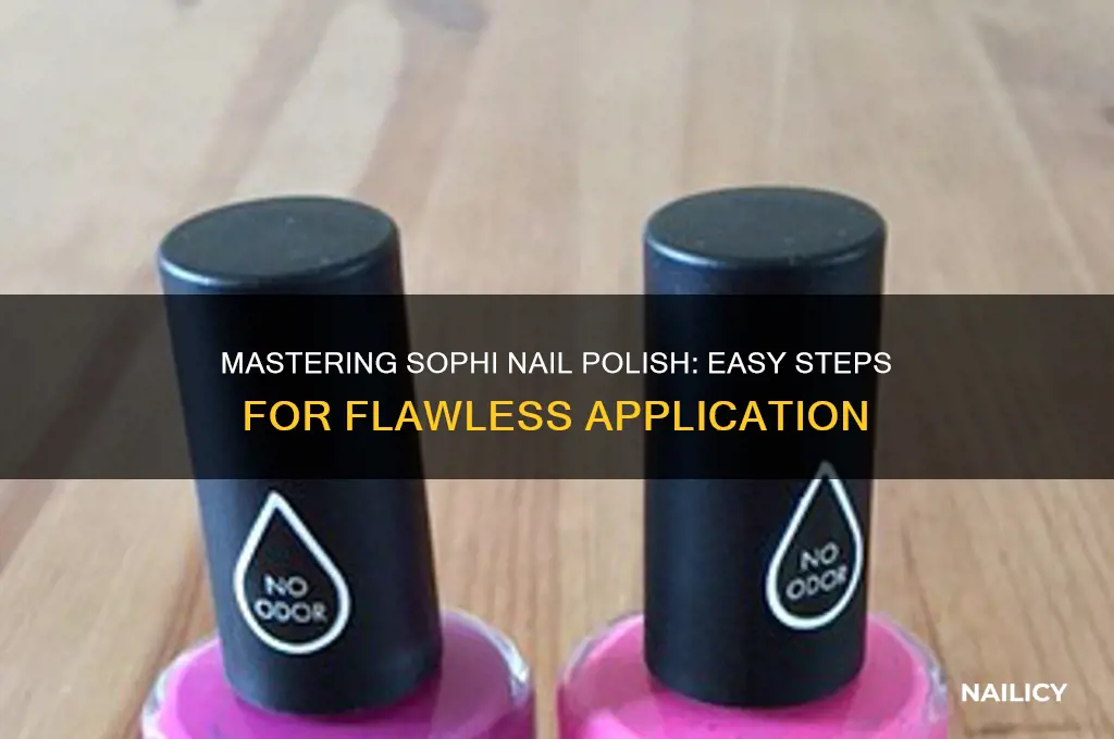 how to apply sophi nail polish