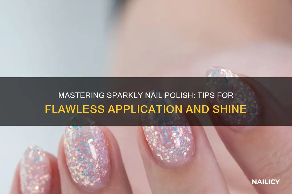 how to apply sparkly nail polish