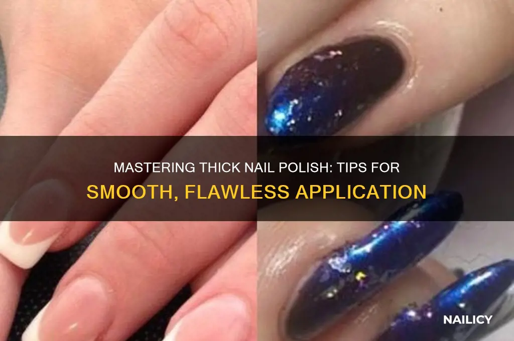 how to apply thick nail polish