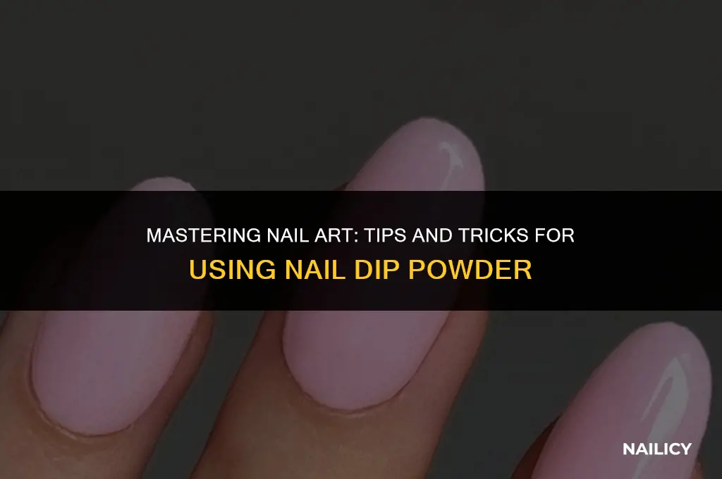 how to apply tips then use nail dip powder
