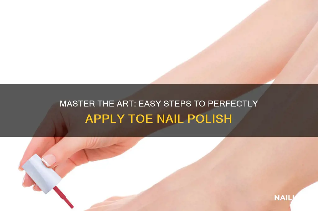 how to apply toe nail polish