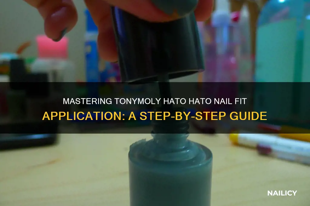 how to apply tonymoly hato hato nail fit