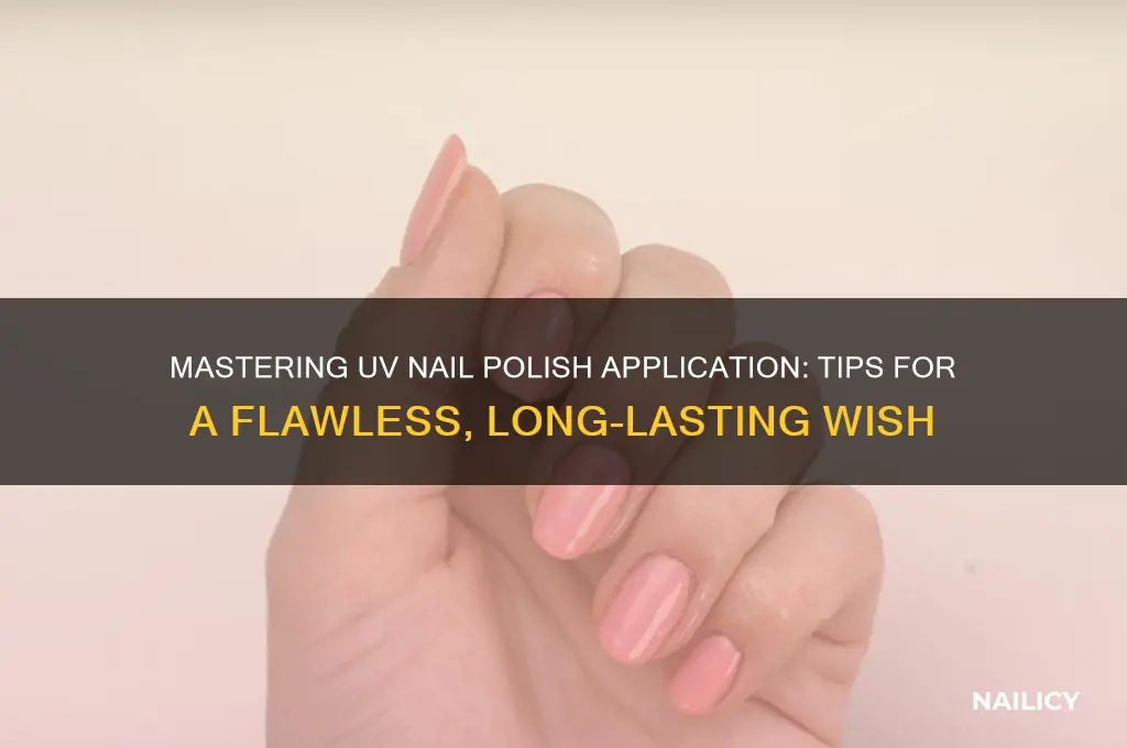 how to apply uv nail polish wish