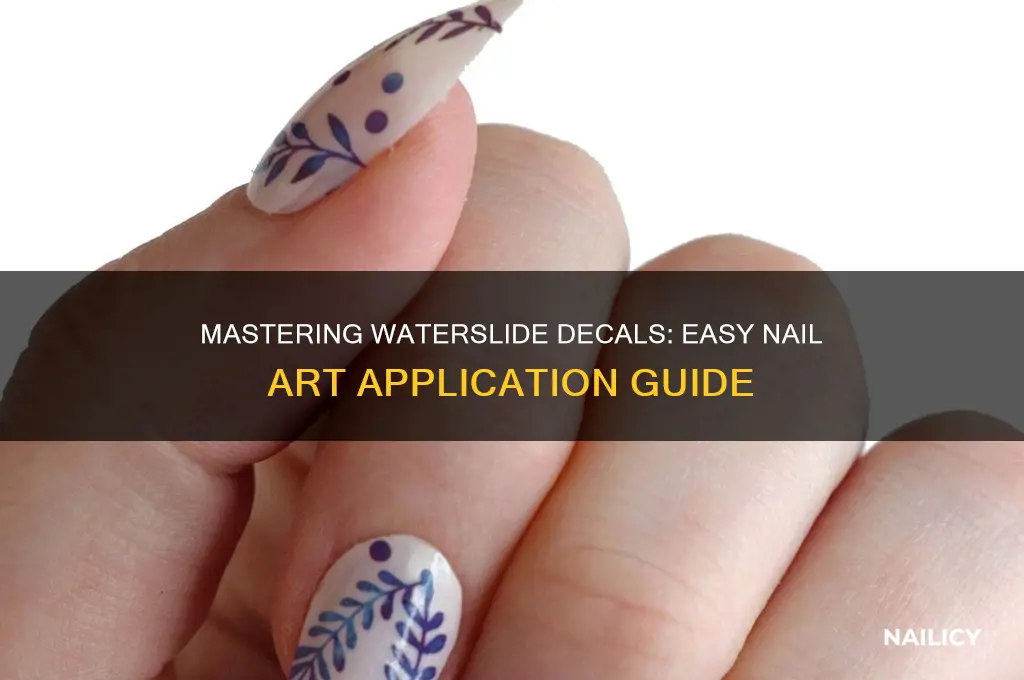 how to apply waterslide decals on nails