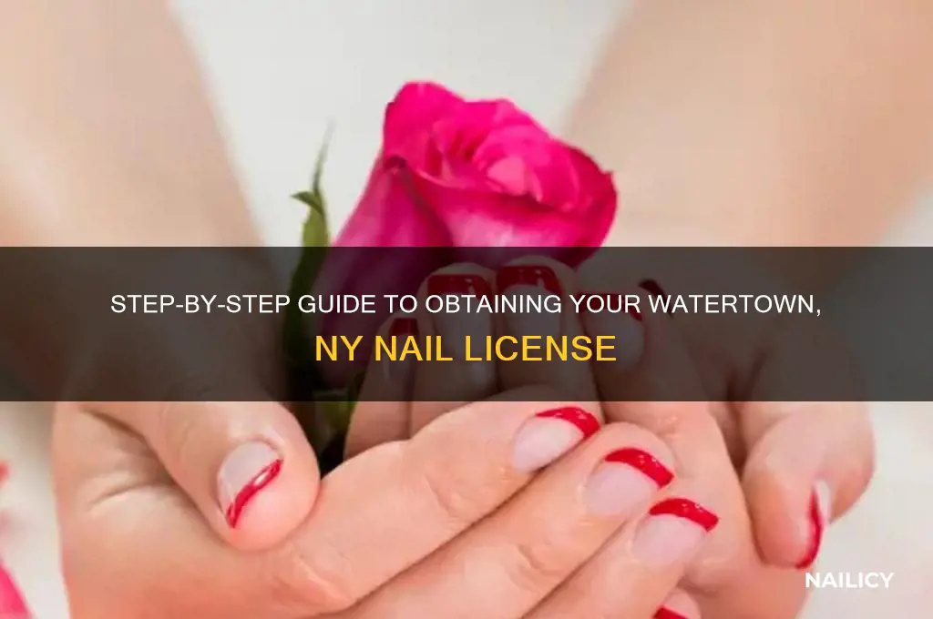how to apply watertown new york nail license