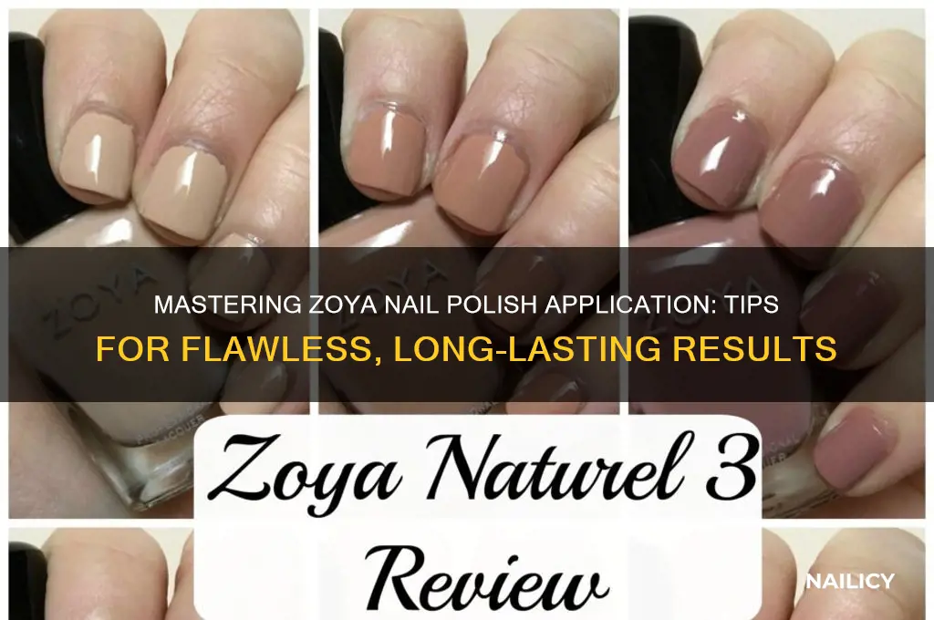 how to apply zoya nail polish