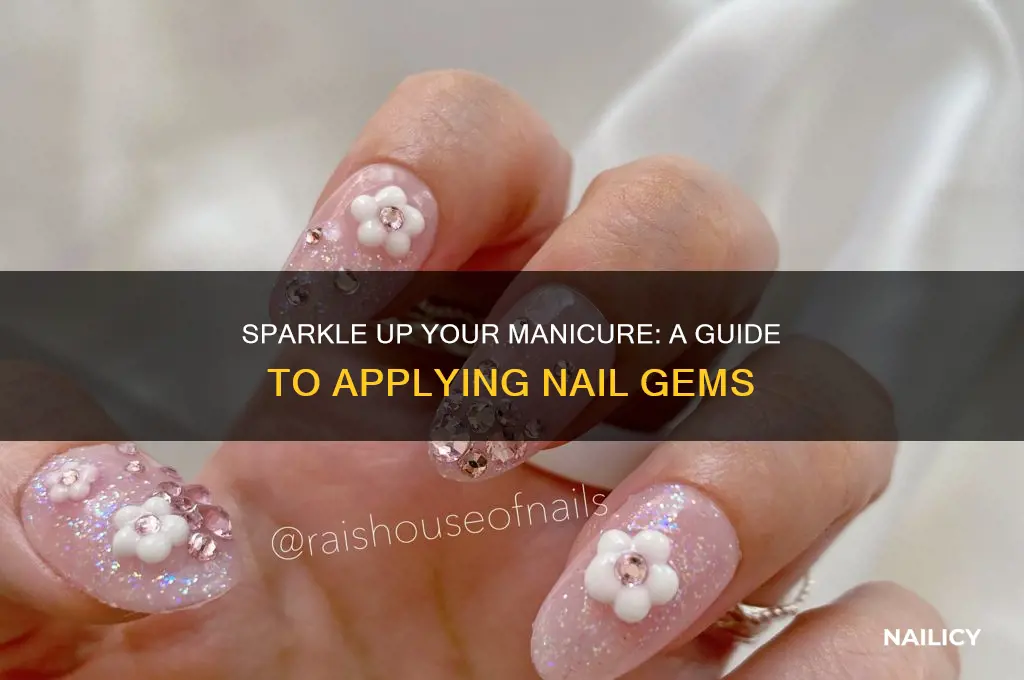how to appyl nail gems