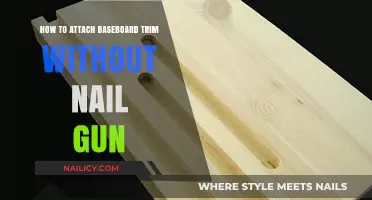 Attaching Baseboard Trim: No Nail Gun, No Problem