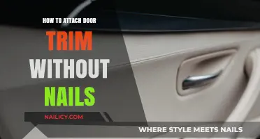 Attaching Door Trim: A Nail-less Approach