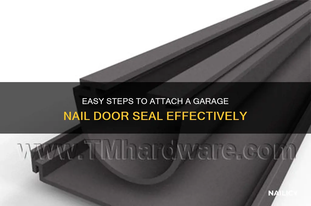 how to attach garage nail door seal