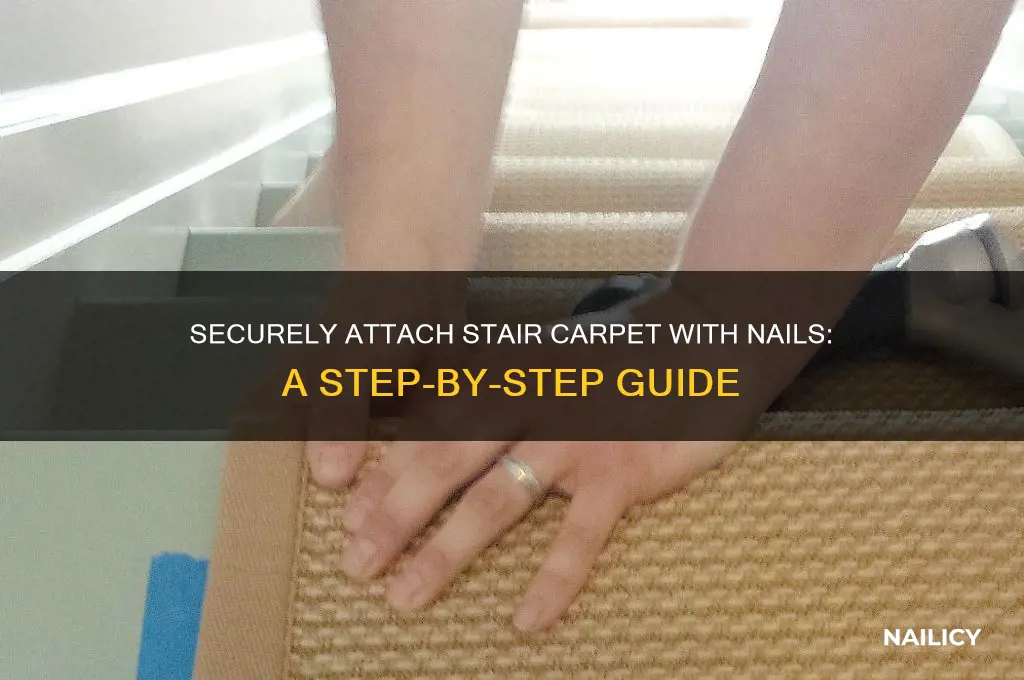 how to attach stair carpet with nails
