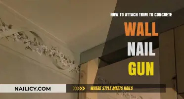 Attaching Trim to Concrete Walls: Nail Gun Know-How