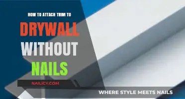 Attaching Trim to Drywall: A Nail-Free Guide