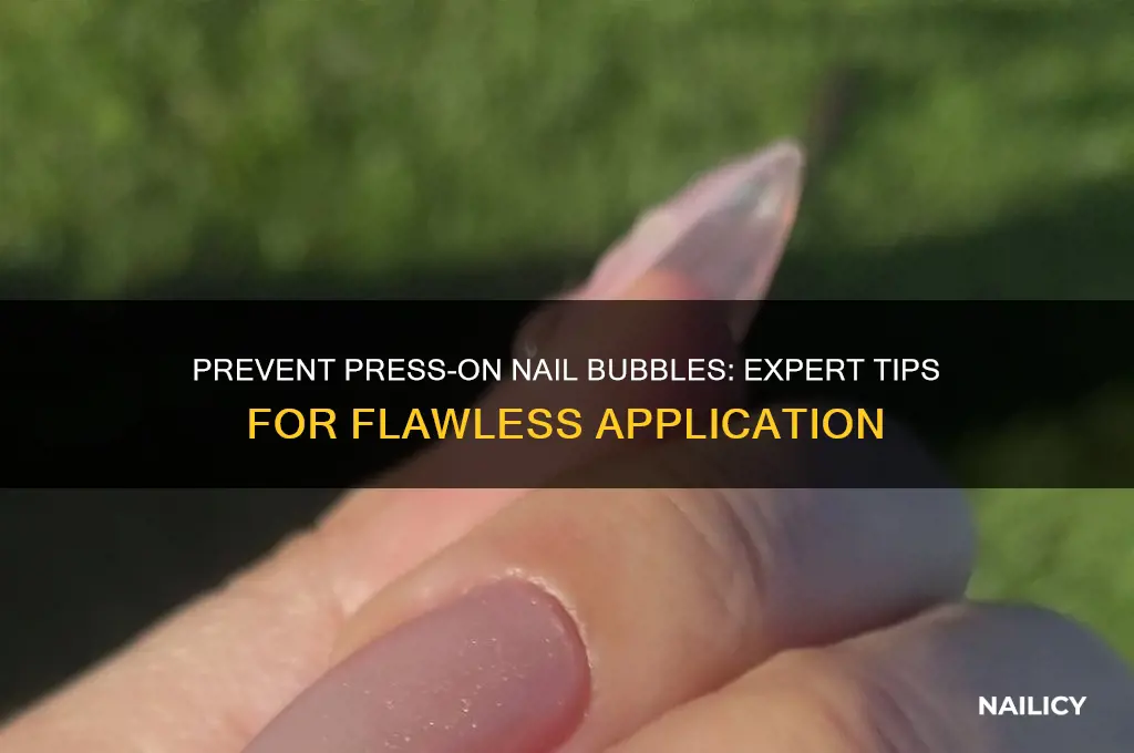 how to avoid bubbles in press on nails