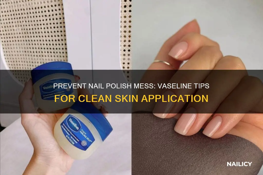 how to avoid nail polish on skin vaseline