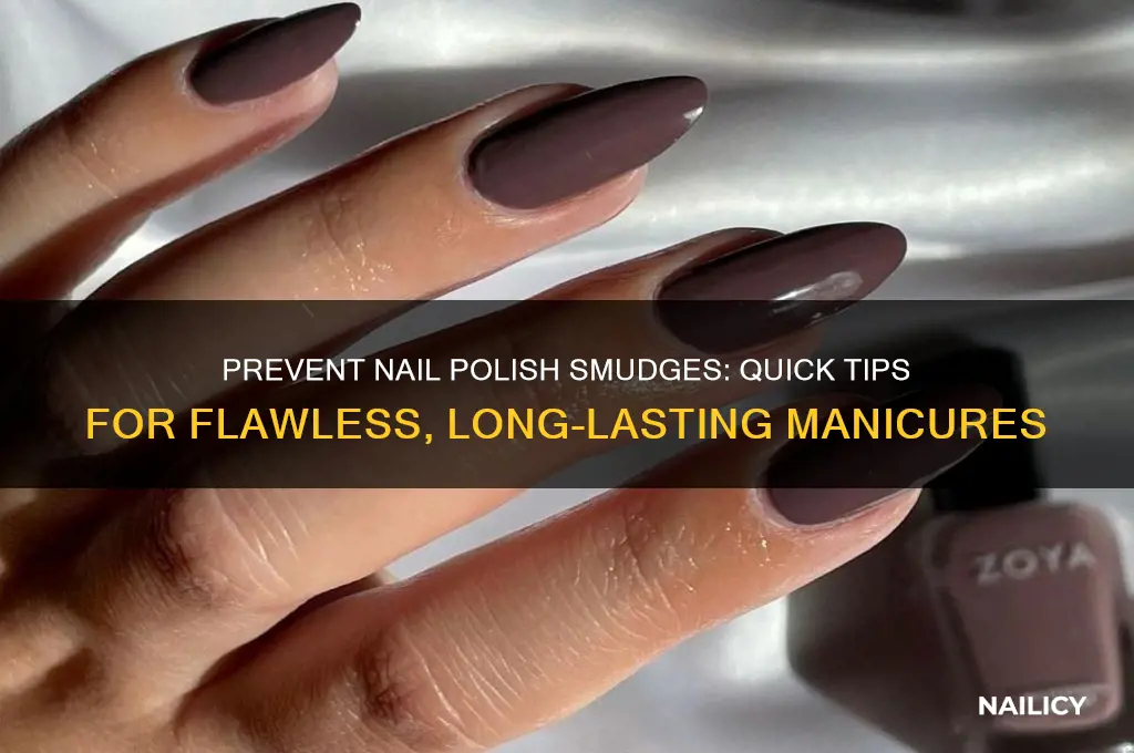 how to avoid smudging nail polish