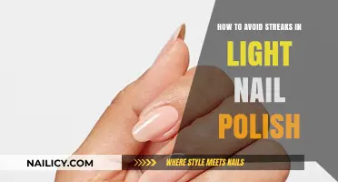 Flawless Light Nails: Tips to Prevent Streaks in Your Polish