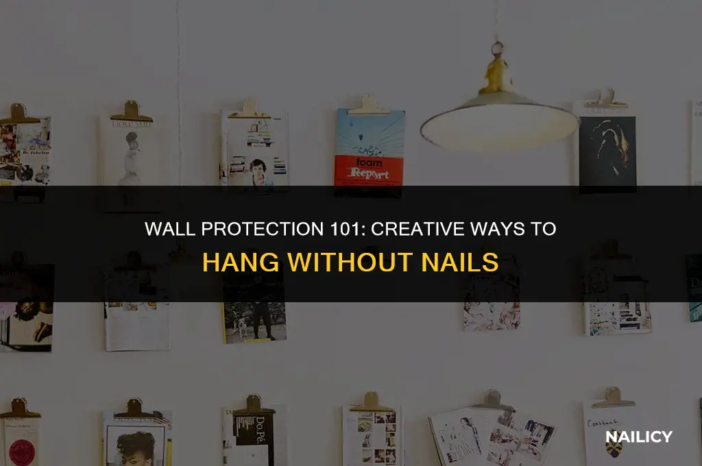 how to avoid using nails on walls