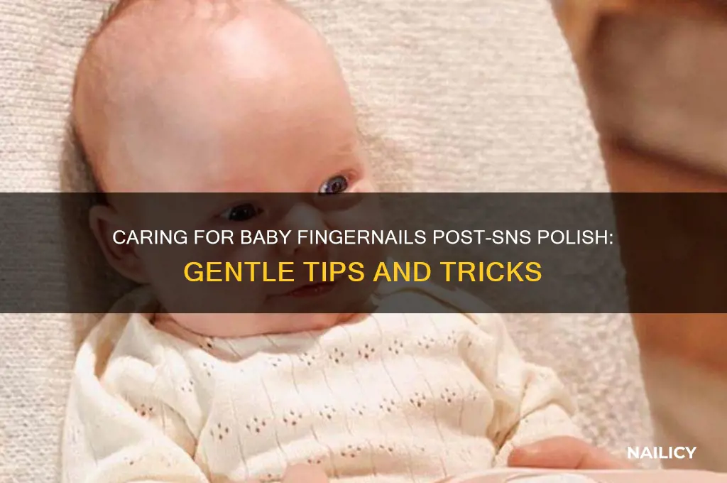 how to baby finger nails after sns polish