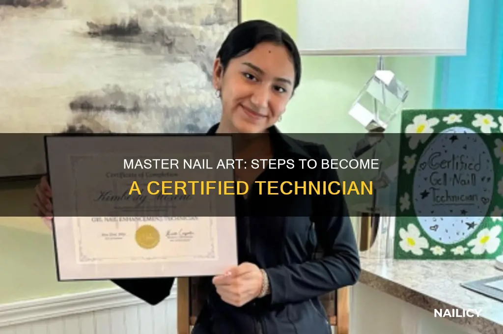 how to be a certified nail technician