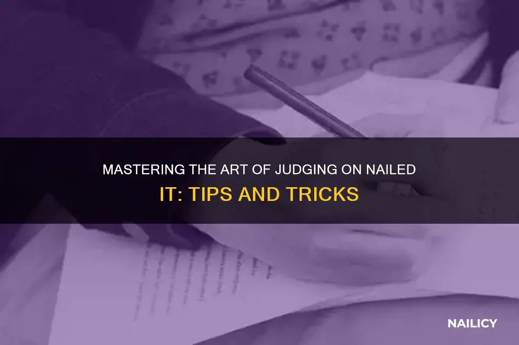 how to be a judge on nailed it