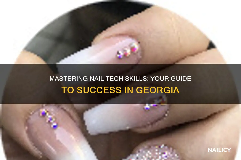 how to be a nail tech in georgia