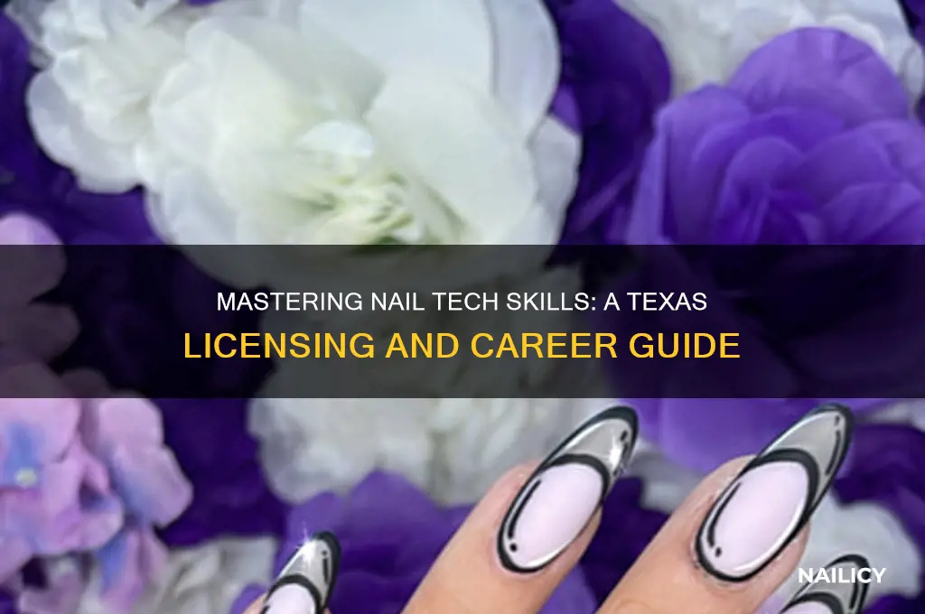 how to be a nail tech in texas