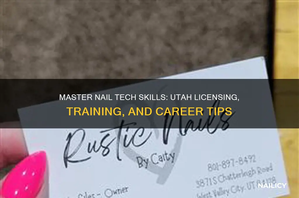 how to be a nail tech in utah