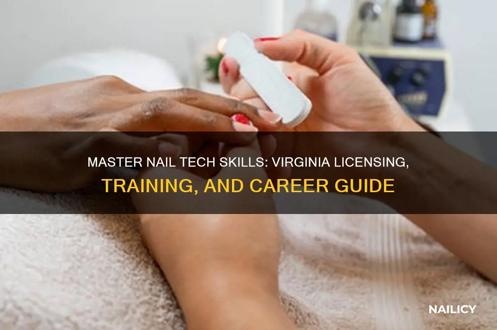 how to be a nail tech in virhinia