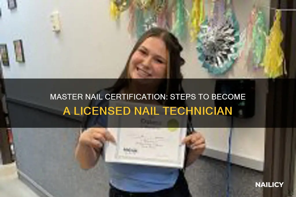 how to be certified to do nails