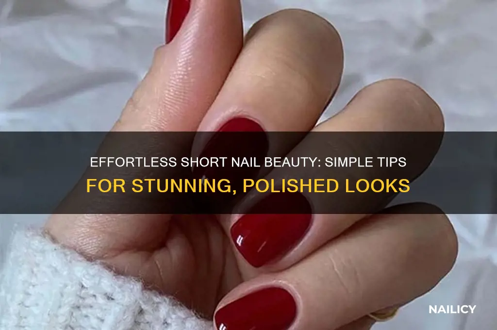 how to beautify short nails