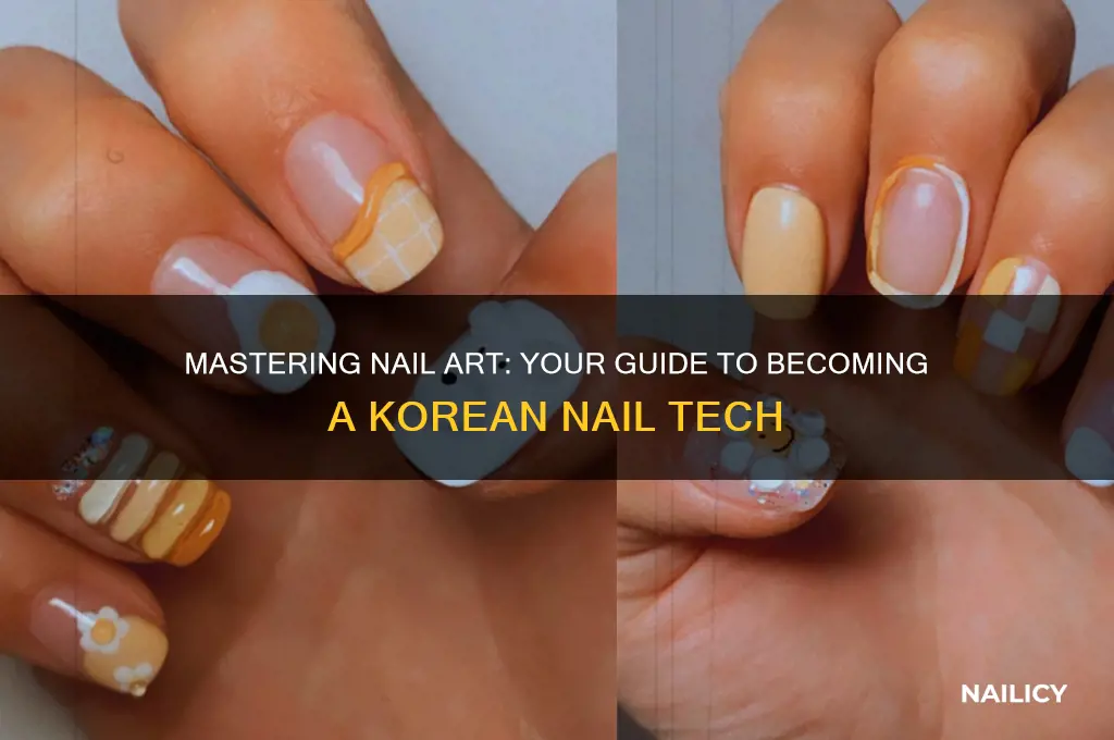 how to become a nail tech in korea