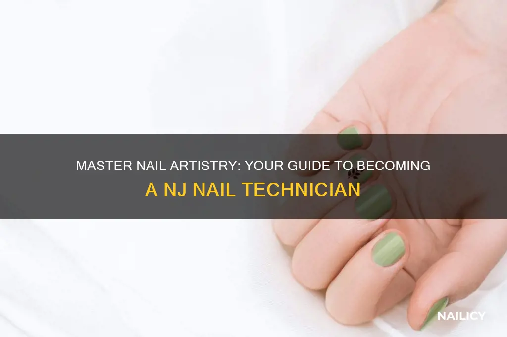how to become a nail technician in nj