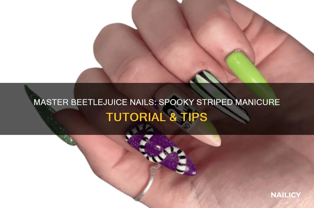 how to beetlejuice nails