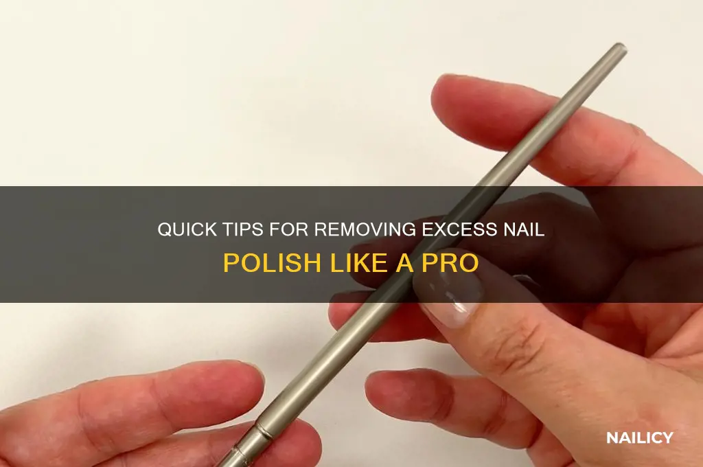 how to best clean off excess nail polish