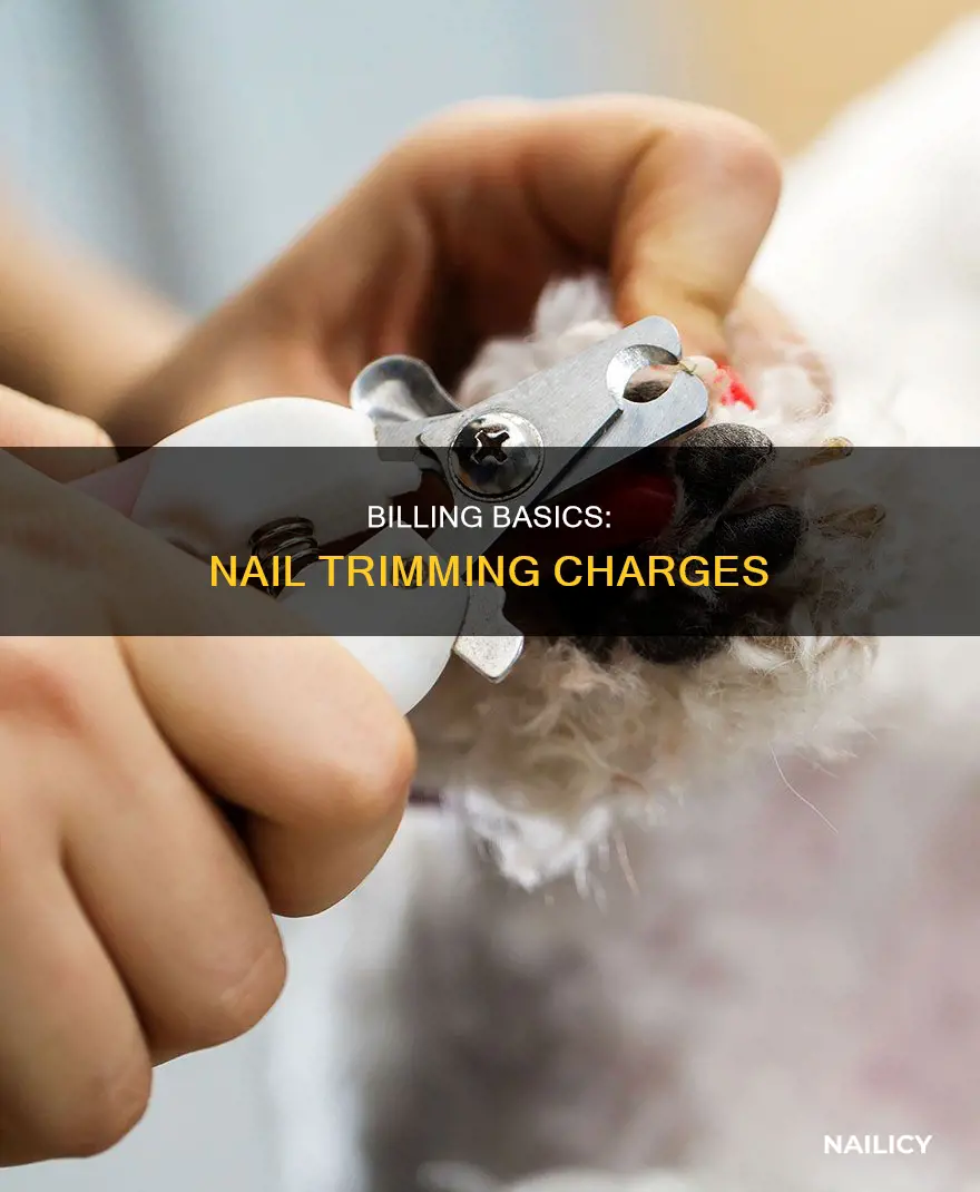 how to bill for nail trimming