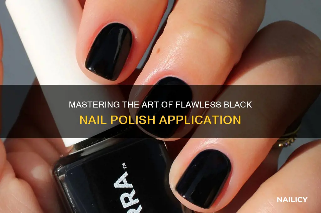 how to black nail polish