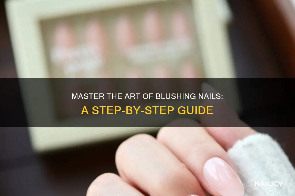 how to blush nails
