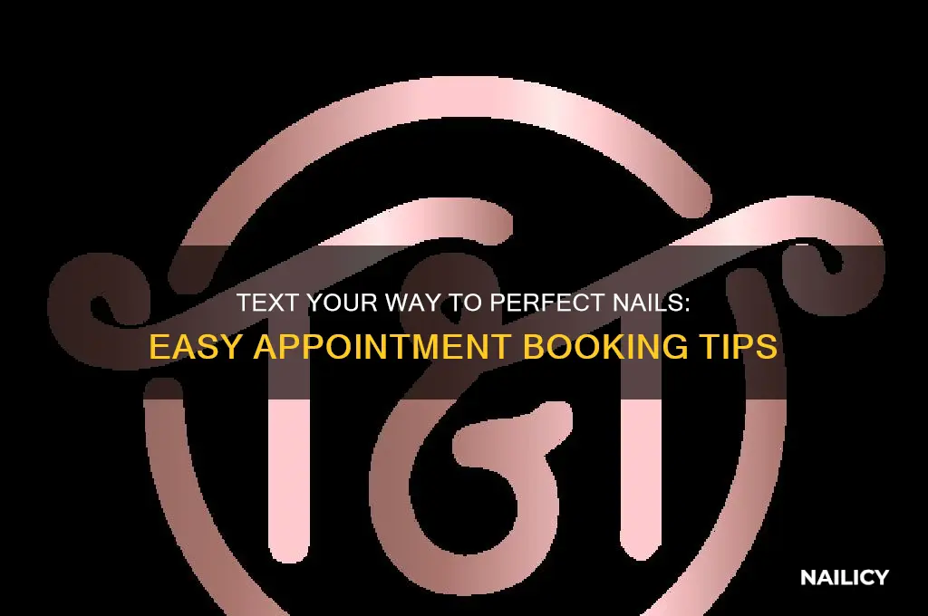 how to book a nail appointment over text