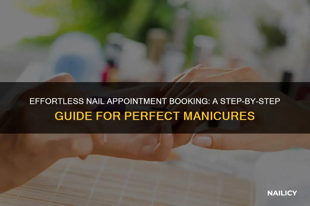 how to book an appointment for nails