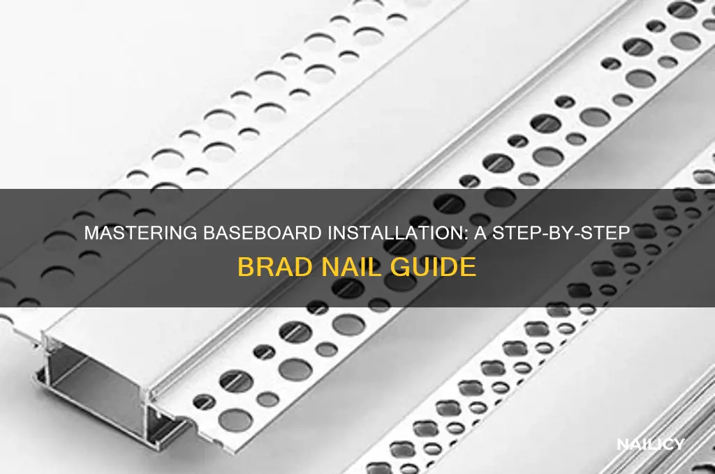 how to brad nail baseboard