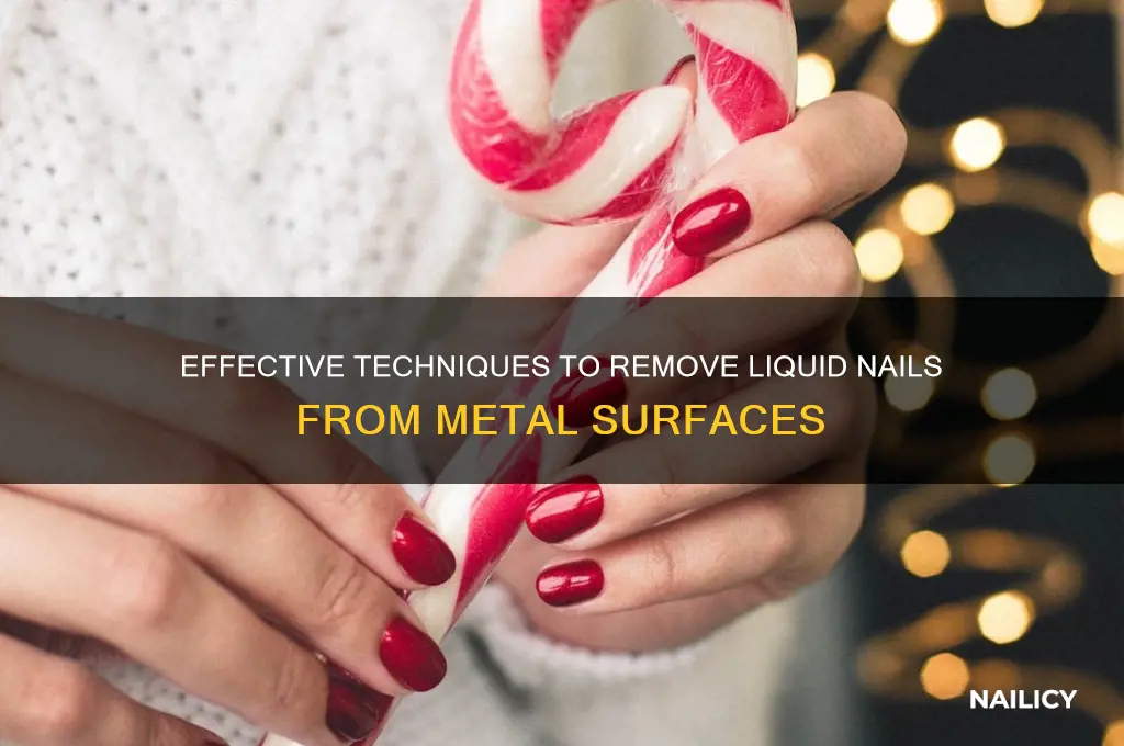 how to break liquid nails for metal
