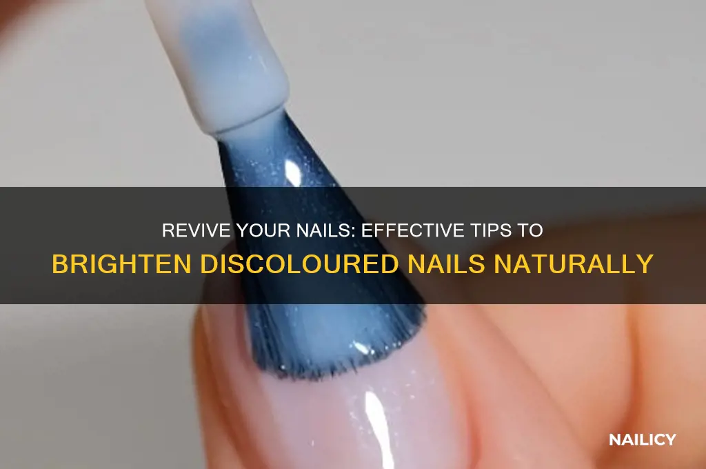how to brighten discoloured nails