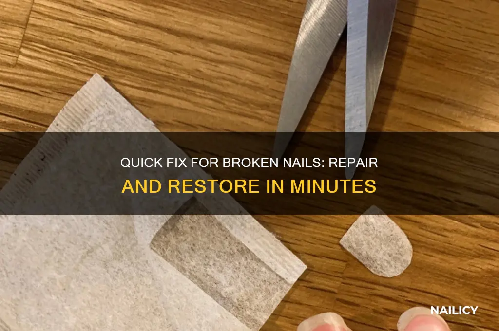 how to broken nail down to quick